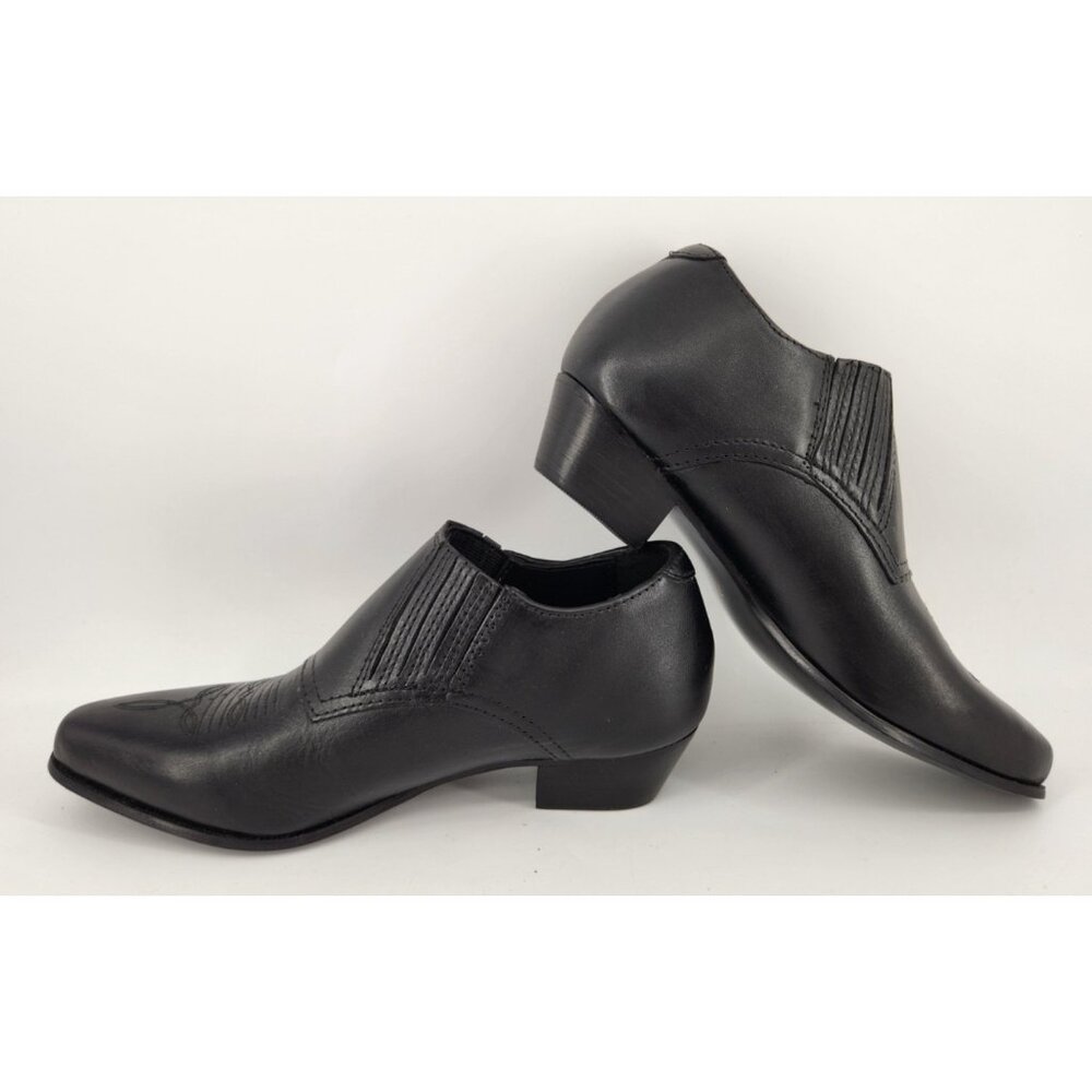 Durango Women's 7M Black Leather Low Western Slip On Cowboy Boot RD3520 - Picture 8 of 14